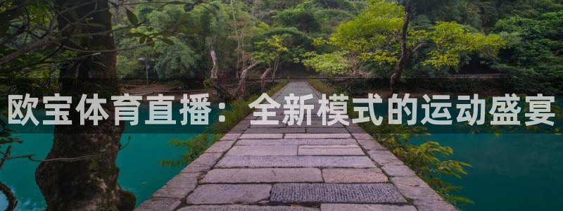 欧宝体育直播：全新模式的运动盛宴